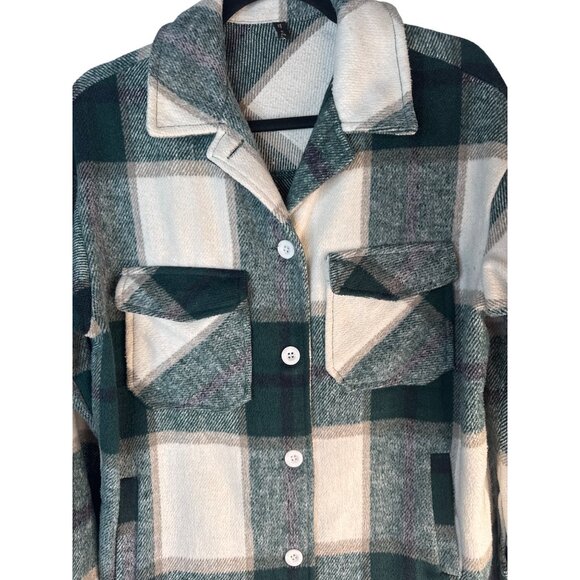 2/$30 Zaful Medium Womens Plaid Button-Up Jacket - Picture 6 of 13